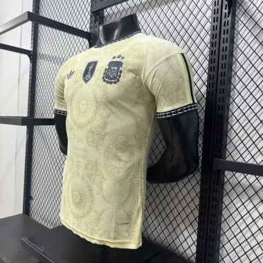 Argentina 2026 Beige Champions Commemorative Edition Player Version Jersey (S-XXL)