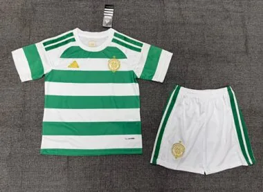 Equipamento Infantil Celtic 2026/27 - Camisola de futebol de jogo em casa, tamanhos 16-28