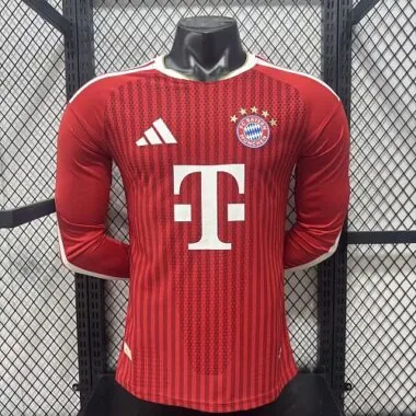 Camiseta de fútbol de manga larga del Bayern de Múnich, temporada 2026/27, versión para jugador, tallas S-2XL