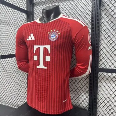 Bayern Munich 2026/27 Home Player Version Long Sleeve Soccer Jersey (S-2XL)