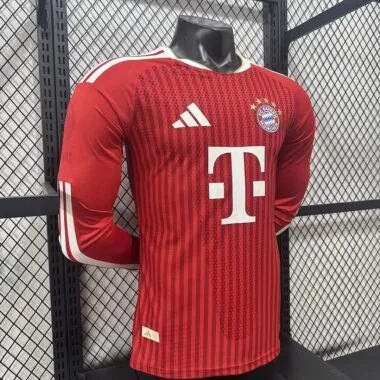 Bayern Munich 2026/27 Home Player Version Long Sleeve Soccer Jersey (S-2XL)