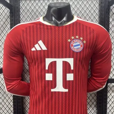 Bayern Munich 2026/27 Home Player Version Long Sleeve Soccer Jersey (S-2XL)