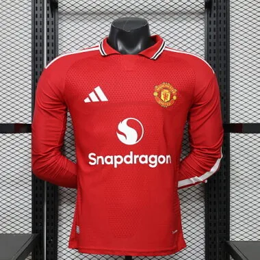 Camiseta de manga larga del Manchester United para la temporada 2026/27, versión jugador, tallas S-2XL