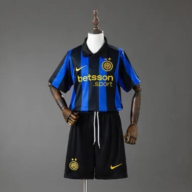 Kindertenues Inter Milan 2026/27 Thuisvoetbalshirts Maat 16-28