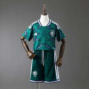 Camisa infantil da seleção da Arábia Saudita para o Mundial de 2026, tamanho 16-28