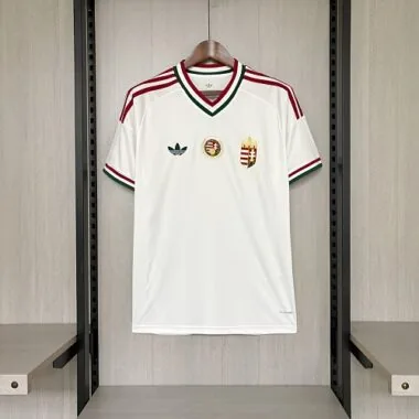 Camisa de jogo fora de casa da Hungria para o Mundial de 2026 – tamanhos S a 4XL