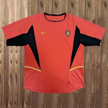 Retro Belgium 2002 Home Soccer Jersey (S-2XL)