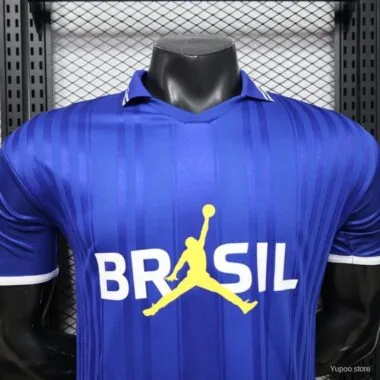 Camiseta de jugador de la edición especial en azul real de Brasil × Jordan Brand 2026