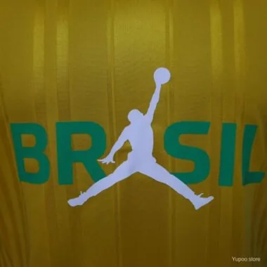 Maillot de joueur édition spéciale jaune « Brazil × Jordan Brand » 2026