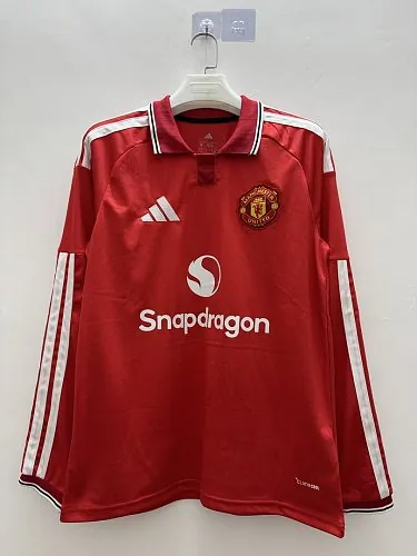 Camisa de manga comprida do Manchester United para a época 2026/27 (jogo em casa) – tamanhos S a 4XL