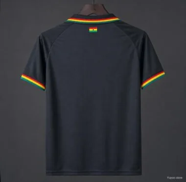 Camisola Polo Preta da Coleção «Ghana Heritage» 2026