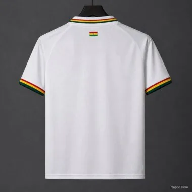 Maillot polo blanc de la collection « Ghana Heritage » 2026