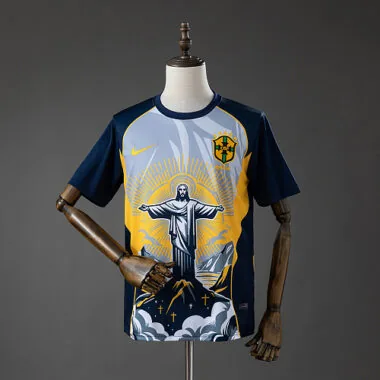 Brasil 2026 Cristo Salvador - Camisola Amarela S-XXL