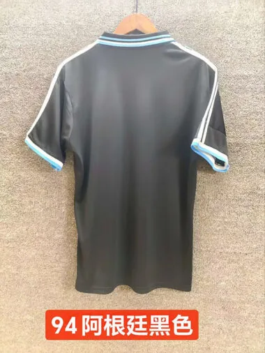 Retro Argentina 1994 Black soccer Jersey