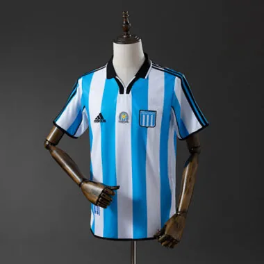 Camisa de futebol retro 2000/01 do Racing Club de Avellaneda (fora de casa), tamanhos S-2XL