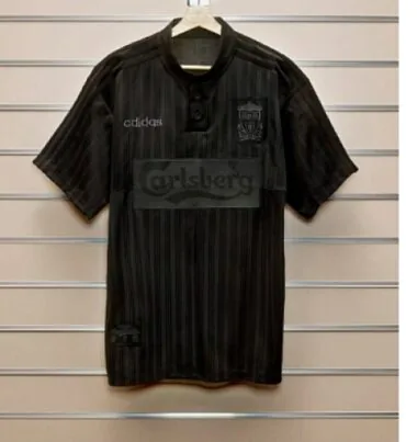 Camisolas de futebol do Liverpool 2026/27, cor preta, tamanhos S-4XL