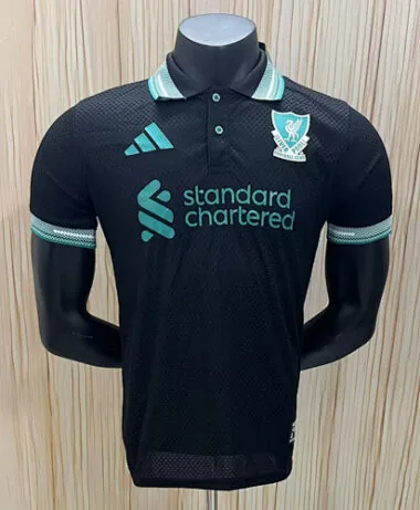 Liverpool 2026/27 - Polo Preto - Versão para Jogadores