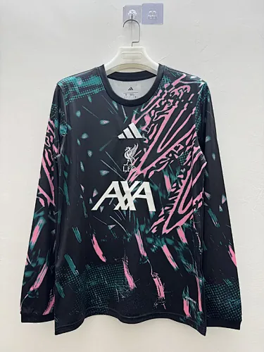 Camisa de manga comprida pré-jogo do Liverpool 2025/26