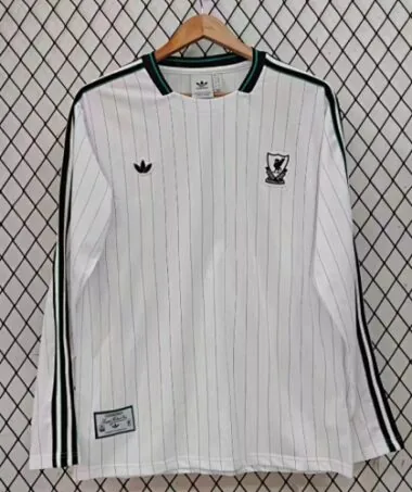 Camisola Liverpool 2025/26 Icon White de manga comprida
