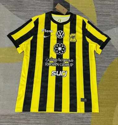 Camisa de futebol de casa do Al-Ittihad Club (Jeddah) n.º 25-26