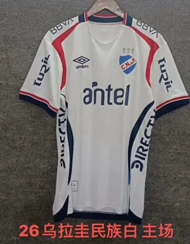 Camisa de futebol do Club Nacional para jogos em casa, 25-26, tamanhos S-2XL