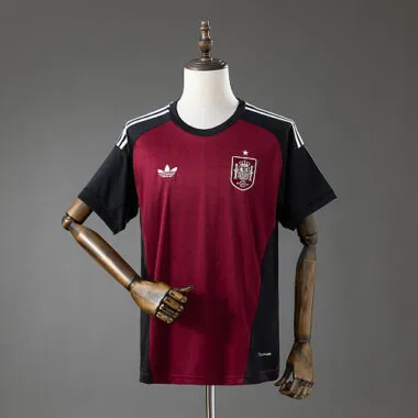 Camisola de guarda-redes vermelha S-2XL da Espanha para o Campeonato do Mundo de 2026