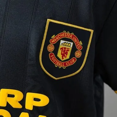 Equipaciones retro de visitante del Manchester United para niños, temporada 1993/95, tallas 16-28