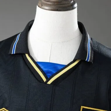Equipaciones retro de visitante del Manchester United para niños, temporada 1993/95, tallas 16-28