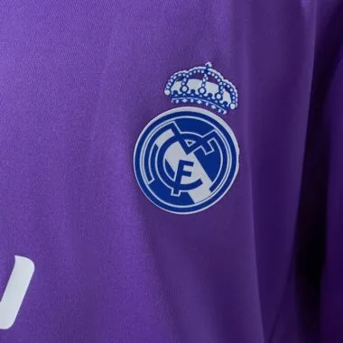 Equipación retro del Real Madrid 2016/17 para niños (visitante), tallas 16-18