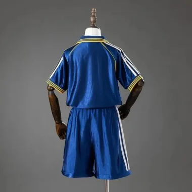 Retro 1998/2000 Real Madrid tweede uittenue voor kinderen, maat 16-28
