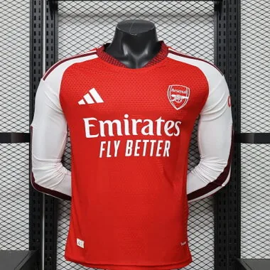 Camiseta de local del Arsenal 2026/27, versión jugador, manga larga, tallas S-2XL