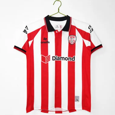 Camisa de futebol do Derry City para a época 2026/27 (jogo em casa), tamanhos S-2XL