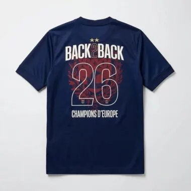 PSG Paris 2025/26 Home Champion Version Soccer Jersey (S-4XL) With 2 Stars