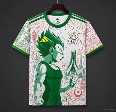 Camisola especial «Dragon Ball Z» para homem, Argélia 2026, tamanhos S-2XL