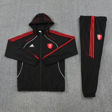 Conjunto Liverpool 2025/26 corta-vento preto (S-2XL)