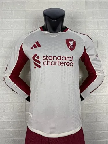 Camiseta Liverpool 2025/26 visitante manga larga version jugador