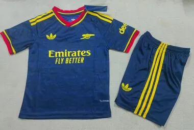 Camisa de futebol infantil do Arsenal 2026/27 (fora de casa) (Tamanhos 16-28)