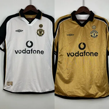 Manchester United Retro 01/02 - Edição do 100.º Aniversário - S-XXL
