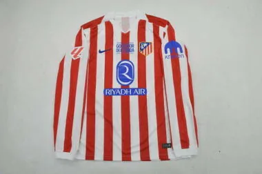 Camisa do Atlético de Madrid 2025/26 (jogo em casa) - versão do último jogo de Griezmann
