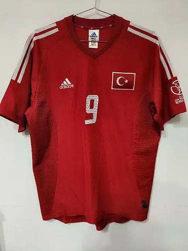 Camisa de futebol retro da Turquia de 2002 (para jogar em casa) – tamanhos S a 2XL