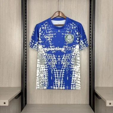 Men#039;s Palmeiras 2026/27 Blue Goalkeeper Spider Edition Jersey S-4XL