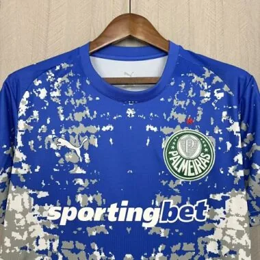Men#039;s Palmeiras 2026/27 Blue Goalkeeper Spider Edition Jersey S-4XL