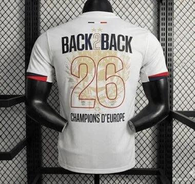 2 Star 2025/26 PSG Away Jersey With Champions of Europe 2026