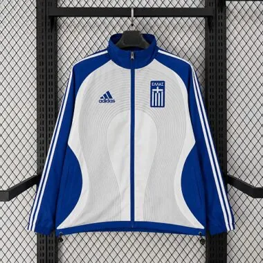 Retro 2006 Greece blue white Windbreaker Jacket (S-2XL)