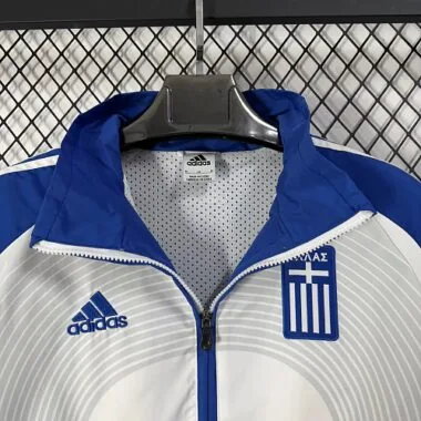 Retro 2006 Greece blue white Windbreaker Jacket (S-2XL)