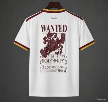 Heren #039;s Spanje x One Piece WK 2026 uitwedstrijdshirt met speciale opdruk (S-4XL)