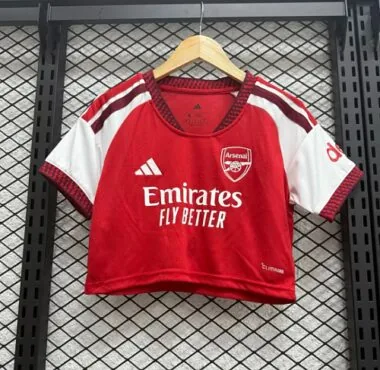 Womens Crop Top Arsenal 2026/27 Home Jersey (S-2XL)
