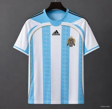 Camisola edição especial 15.º aniversário Argentina 2026 Kith x Messi x AD (S-4XL)