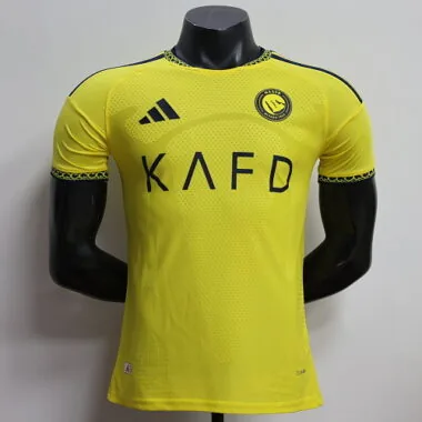 Camiseta de local del Al Nassr de Arabia Saudí, temporada 2026-27, versión para jugador, tallas S-2X