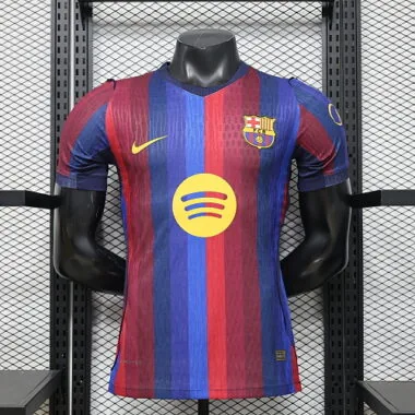 Camisa do Barcelona 2026/27 (versão para jogador, jogo em casa) – tamanhos S a 2XL